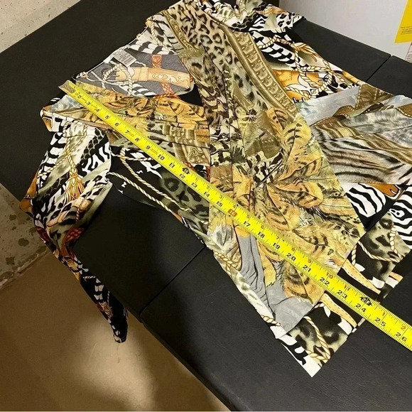 Elysee 26 Women's Artsy Layered Top Faux Wrap Western Animal Print Tiger Size M - Picture 8 of 8